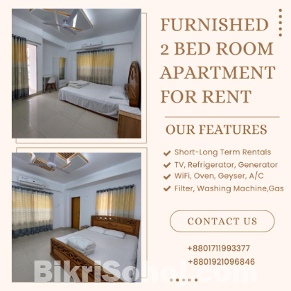Furnished 2BHK Serviced Apartment RENT in Bashundhara R/A